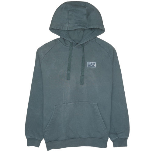 Emporio Armani EA7 Men's Green Pullover Hoodie M Regular Fit