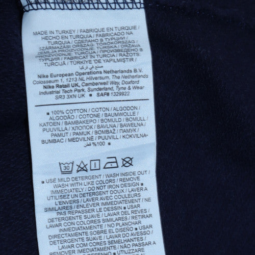 Nike Men's Blue Full Zip Cotton Sweatshirt M Sports Style