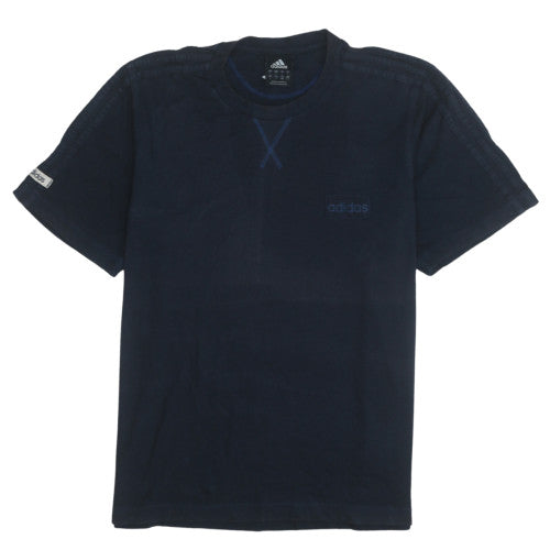 Adidas Men's Navy Blue Crew Neck Short Sleeve T-Shirt Size L