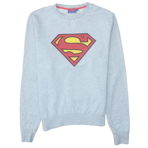 Cedarwood State Men’s Grey Superman Logo Pullover Sweatshirt M