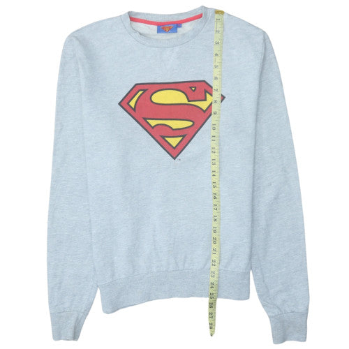 Cedarwood State Men’s Grey Superman Logo Pullover Sweatshirt M