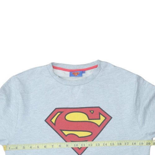 Cedarwood State Men’s Grey Superman Logo Pullover Sweatshirt M