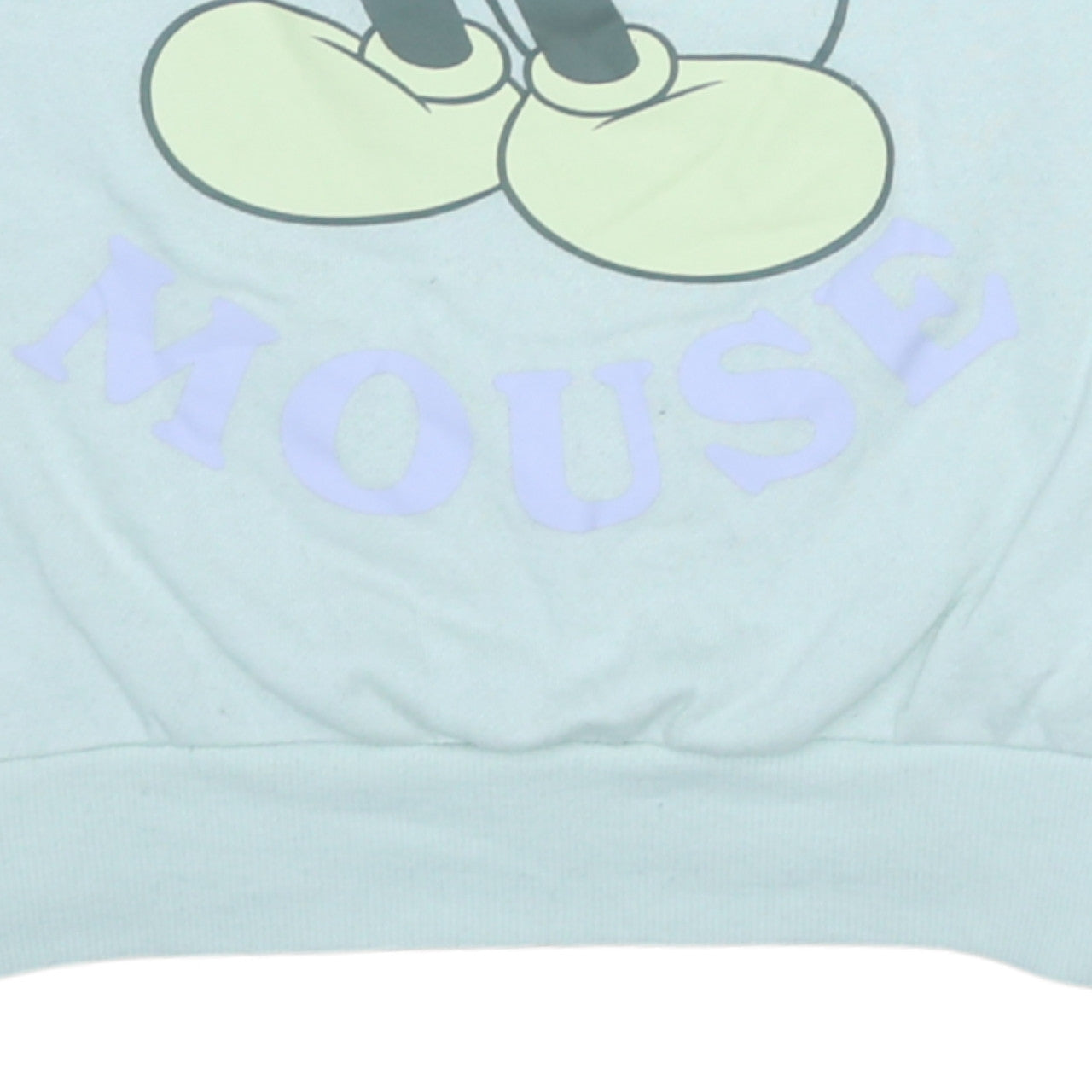 Disney Mickey Mouse Mint Green Sweatshirt by George Girls Size 8-10