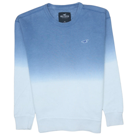 Hollister Men's Blue XS Pullover Crew Neck Fleece Sweatshirt