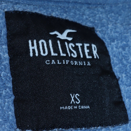 Hollister Men's Blue XS Pullover Crew Neck Fleece Sweatshirt
