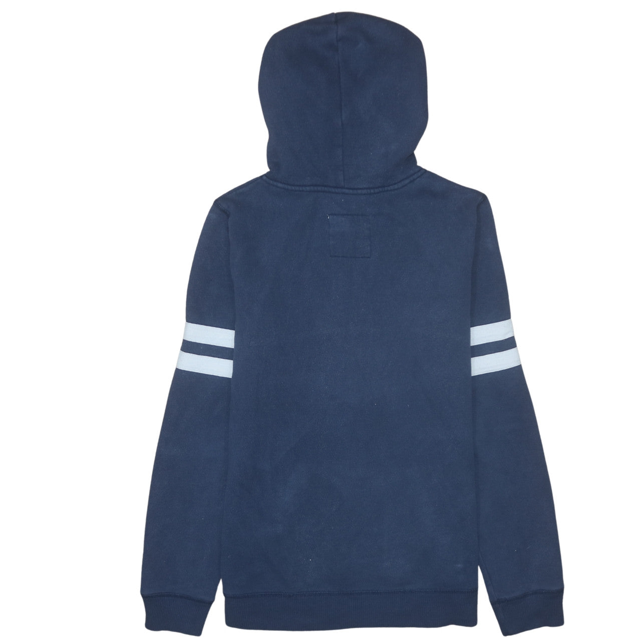 Hollister Men's Blue Pullover Hoodie M Embroidered Logo Fleece