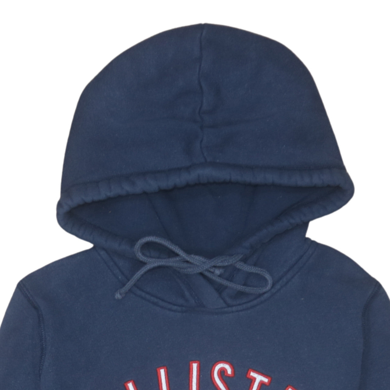 Hollister Men's Blue Pullover Hoodie M Embroidered Logo Fleece
