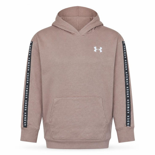Under Armour Men's Brown Small Pullover Hoodie Fleece Logo Sportswear