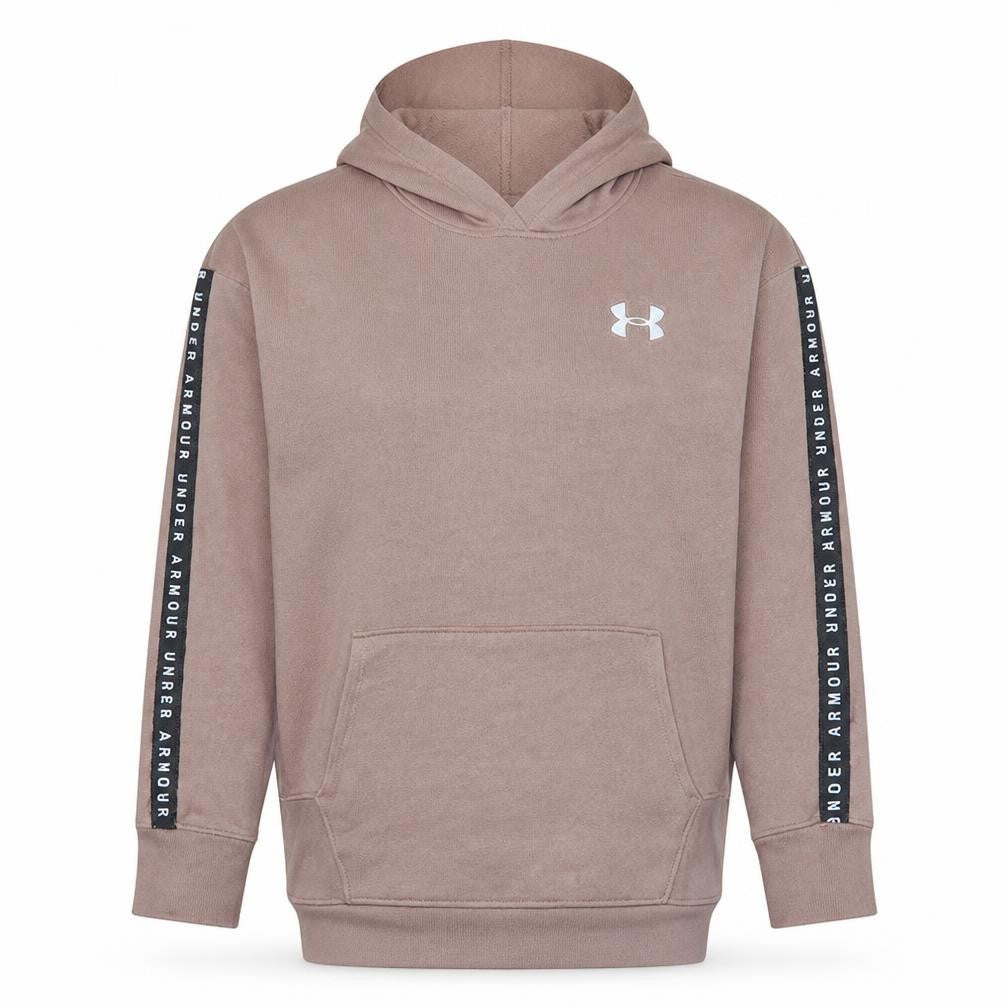 Under Armour Men's Brown Small Pullover Hoodie Fleece Logo Sportswear