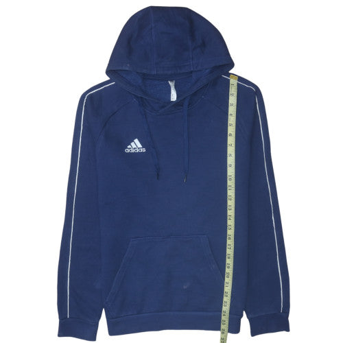Adidas Men's Blue Pullover Hoodie Size S Sports Fleece Sweatshirt