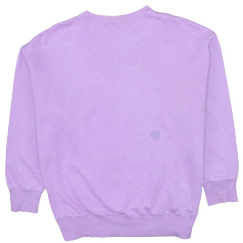 Nike Womens Purple Crew Neck Pullover Sweatshirt L Cotton Blend