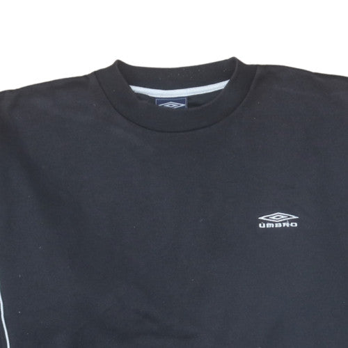 Umbro Men’s Black Crew Neck Pullover Sweatshirt Size M