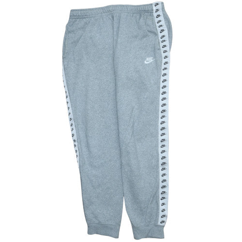 Nike Womens Grey Jogger Sweatpants L Side Stripe Activewear