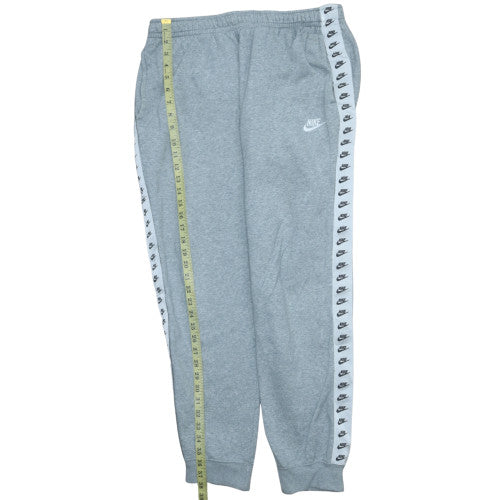 Nike Womens Grey Jogger Sweatpants L Side Stripe Activewear