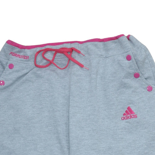 Adidas Womens Grey Capri Activewear Trousers Size 2XL