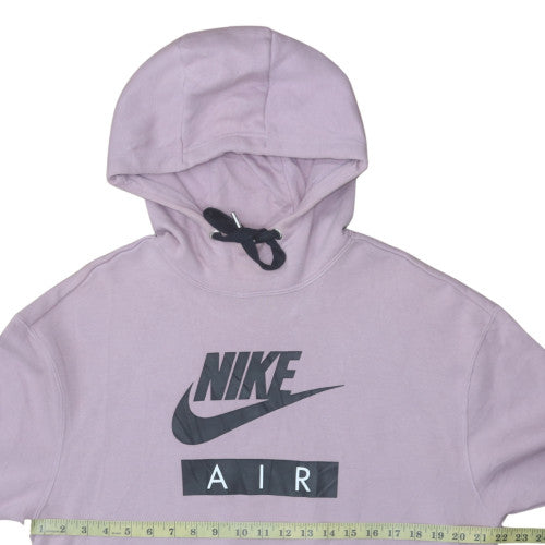 Nike Women's Lilac Pullover Hoodie Dress Size S - Hooded Logo Sweatshirt