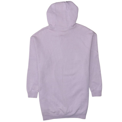 Nike Women's Lilac Pullover Hoodie Dress Size S - Hooded Logo Sweatshirt