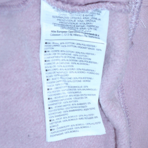 Nike Women's Lilac Pullover Hoodie Dress Size S - Hooded Logo Sweatshirt