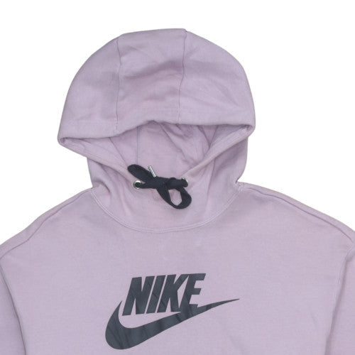 Nike Women's Lilac Pullover Hoodie Dress Size S - Hooded Logo Sweatshirt