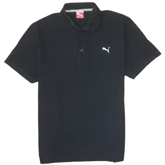 Puma Men's Black Short Sleeve Polo Shirt Size XL Cotton Classic Fit