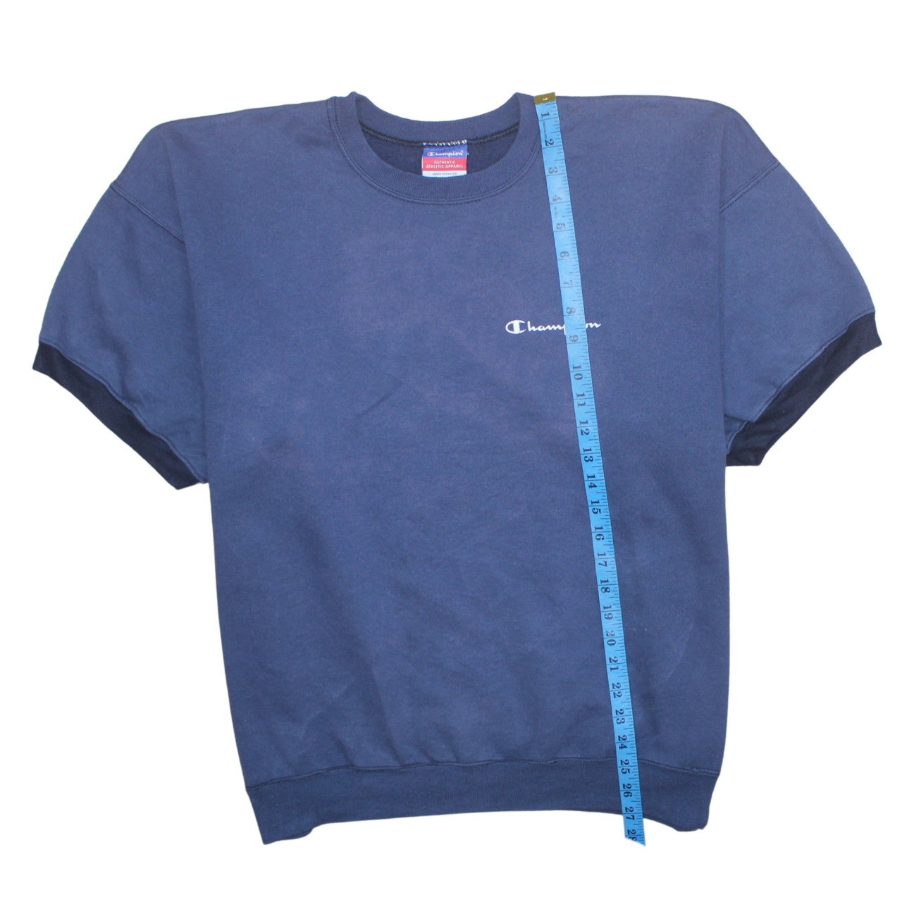 Champion Men's Blue XL Crew Neck Short Sleeve Cotton T-Shirt