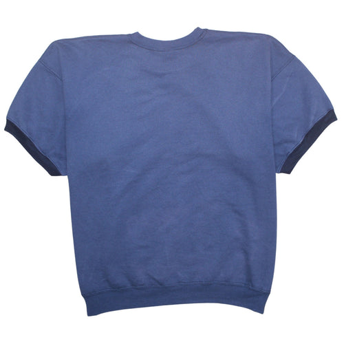 Champion Men's Blue XL Crew Neck Short Sleeve Cotton T-Shirt