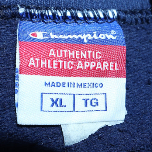 Champion Men's Blue XL Crew Neck Short Sleeve Cotton T-Shirt