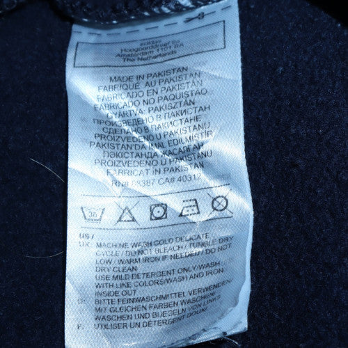 Adidas Mens Blue 2XL Pullover Hoodie Fleece Logo Sweatshirt