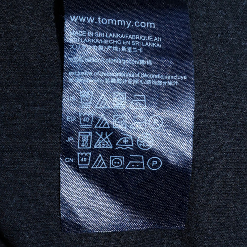 Tommy Hilfiger Men's Black 1/2 Zip Collared Sweatshirt Size M