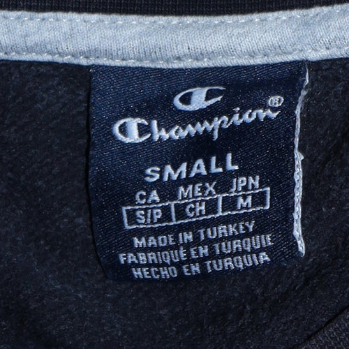 Champion Men's Black Small Pullover Crew Neck Logo Sweatshirt