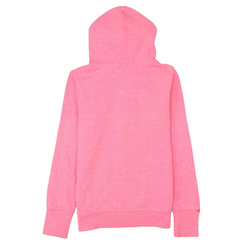Superdry Women Pink Full Zip Hoodie Size M Hooded Sweatshirt