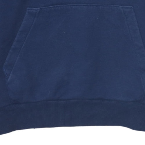 Puma Men's Blue Pullover Hoodie Medium Fleece Sweatshirt