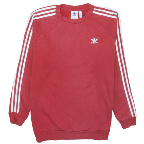 Adidas Mens Red 2XL Pullover Crew Neck Sweatshirt