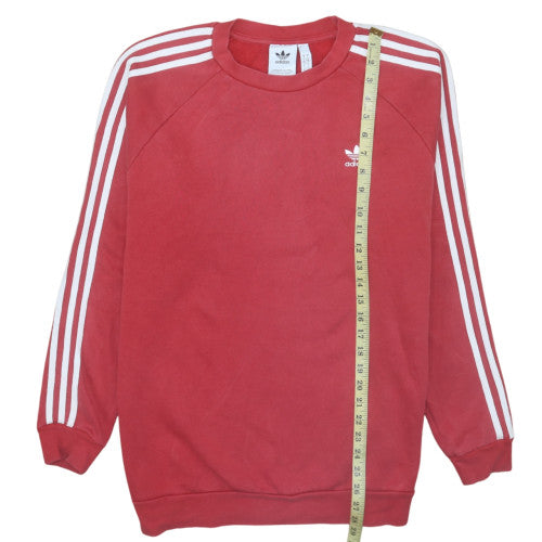 Adidas Mens Red 2XL Pullover Crew Neck Sweatshirt