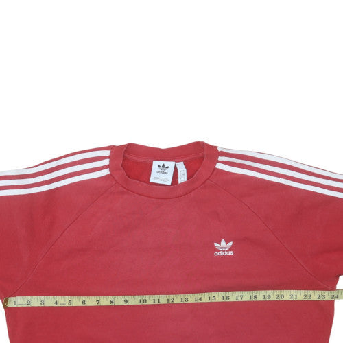 Adidas Mens Red 2XL Pullover Crew Neck Sweatshirt