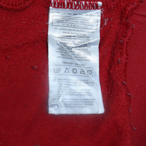 Adidas Mens Red 2XL Pullover Crew Neck Sweatshirt