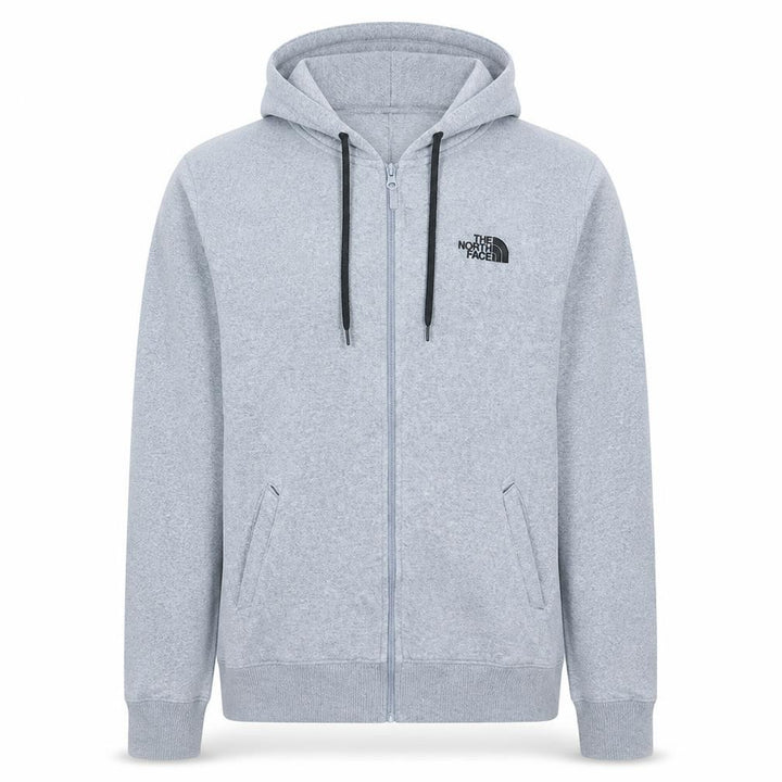 The North Face Men's Grey Full Zip Hoodie S Hooded Sweatshirt