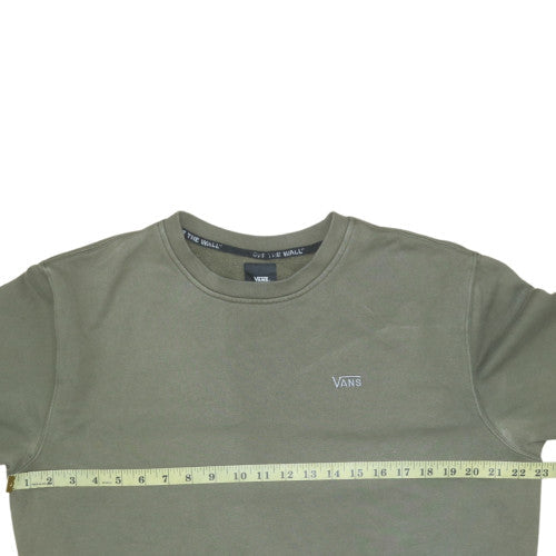 Vans Men's Green Crew Neck Pullover Sweatshirt Size L
