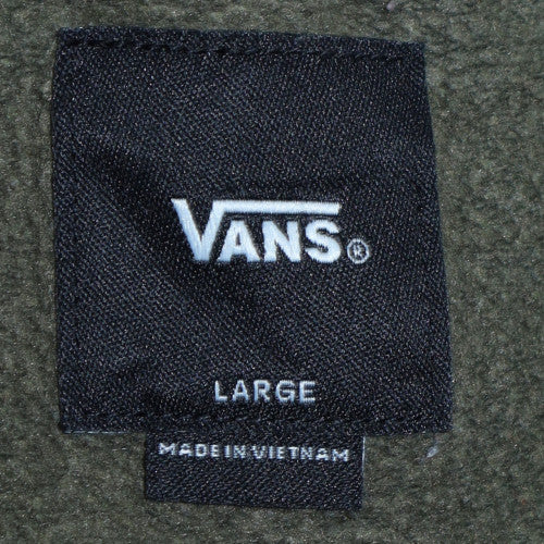 Vans Men's Green Crew Neck Pullover Sweatshirt Size L