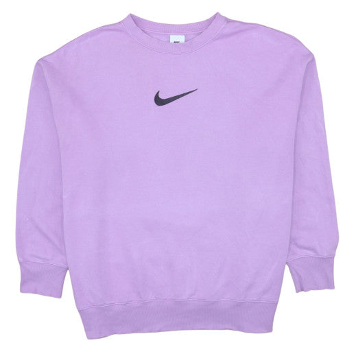 Nike Women's Purple Crew Neck Pullover Sweatshirt Size L