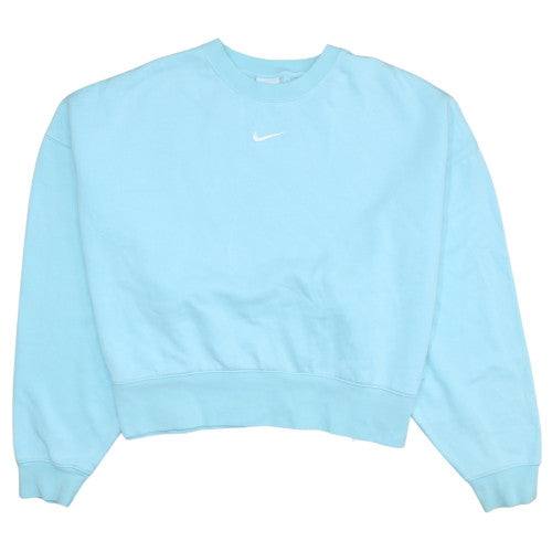 Nike Women Blue Crew Neck Pullover Sweatshirt M