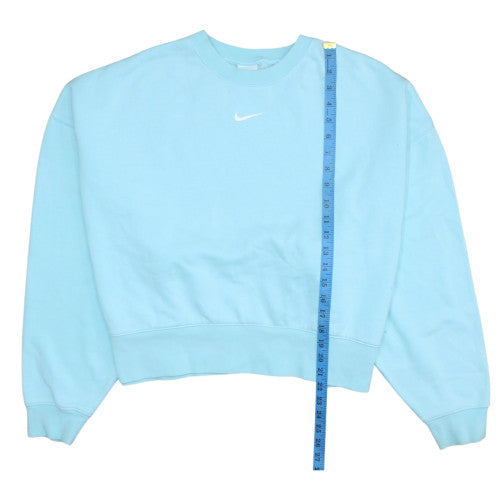 Nike Women Blue Crew Neck Pullover Sweatshirt M