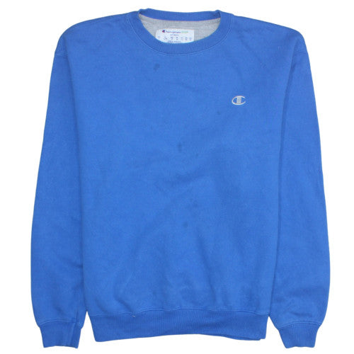 Champion Men's Blue Crew Neck Pullover Sweatshirt Size L