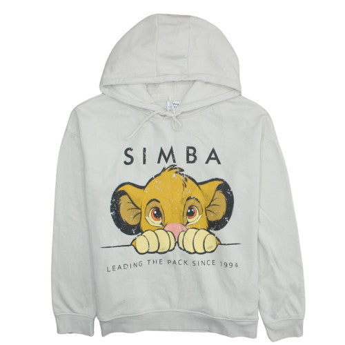Disney Classics Primark Women Beige Simba Hoodie 2XL Pullover Hooded Sweatshirt