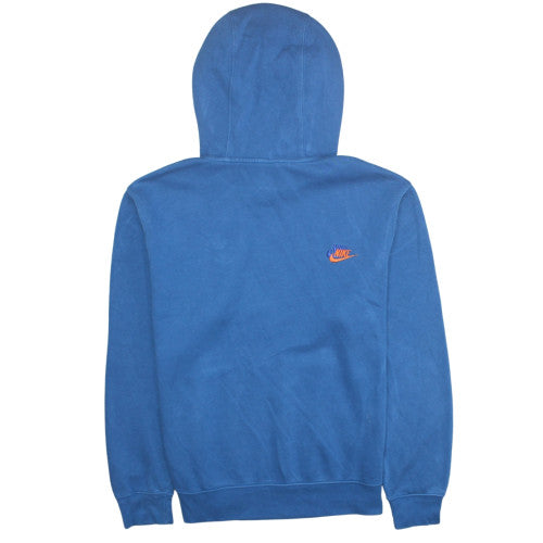 Nike Men's Blue Pullover Hoodie M Logo Fleece Sweatshirt