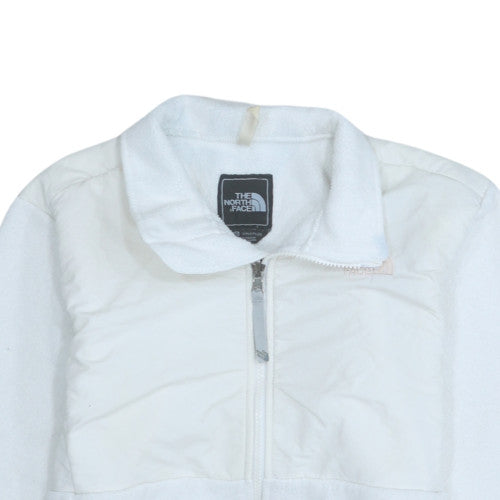The North Face Girls White Fleece Full Zip Jacket Size L
