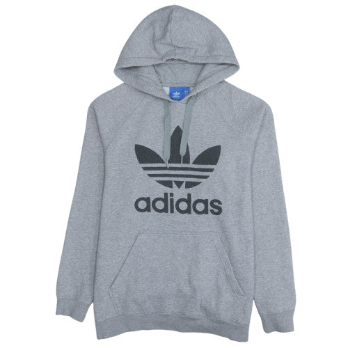 Adidas Mens Grey 2XL Pullover Hoodie Fleece Sportswear