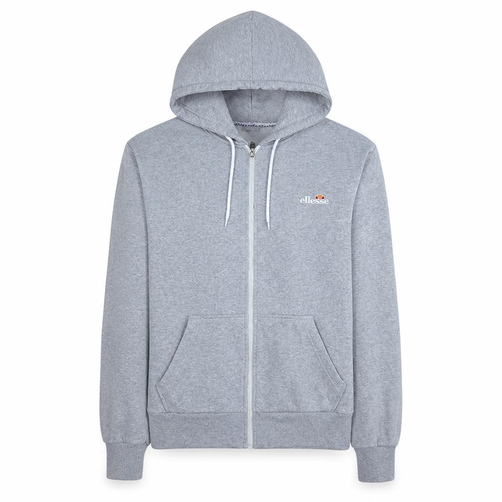 Ellesse Men's Grey Full Zip Hoodie Size S Hooded Sweatshirt