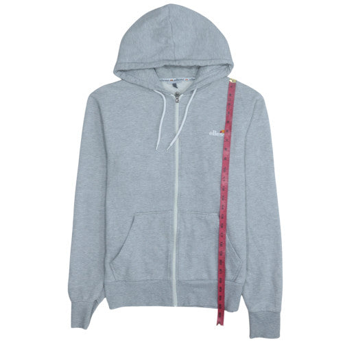 Ellesse Men's Grey Full Zip Hoodie Size S Hooded Sweatshirt