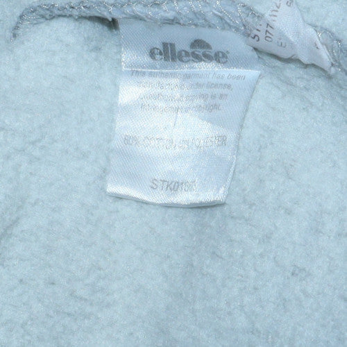 Ellesse Men's Grey Full Zip Hoodie Size S Hooded Sweatshirt